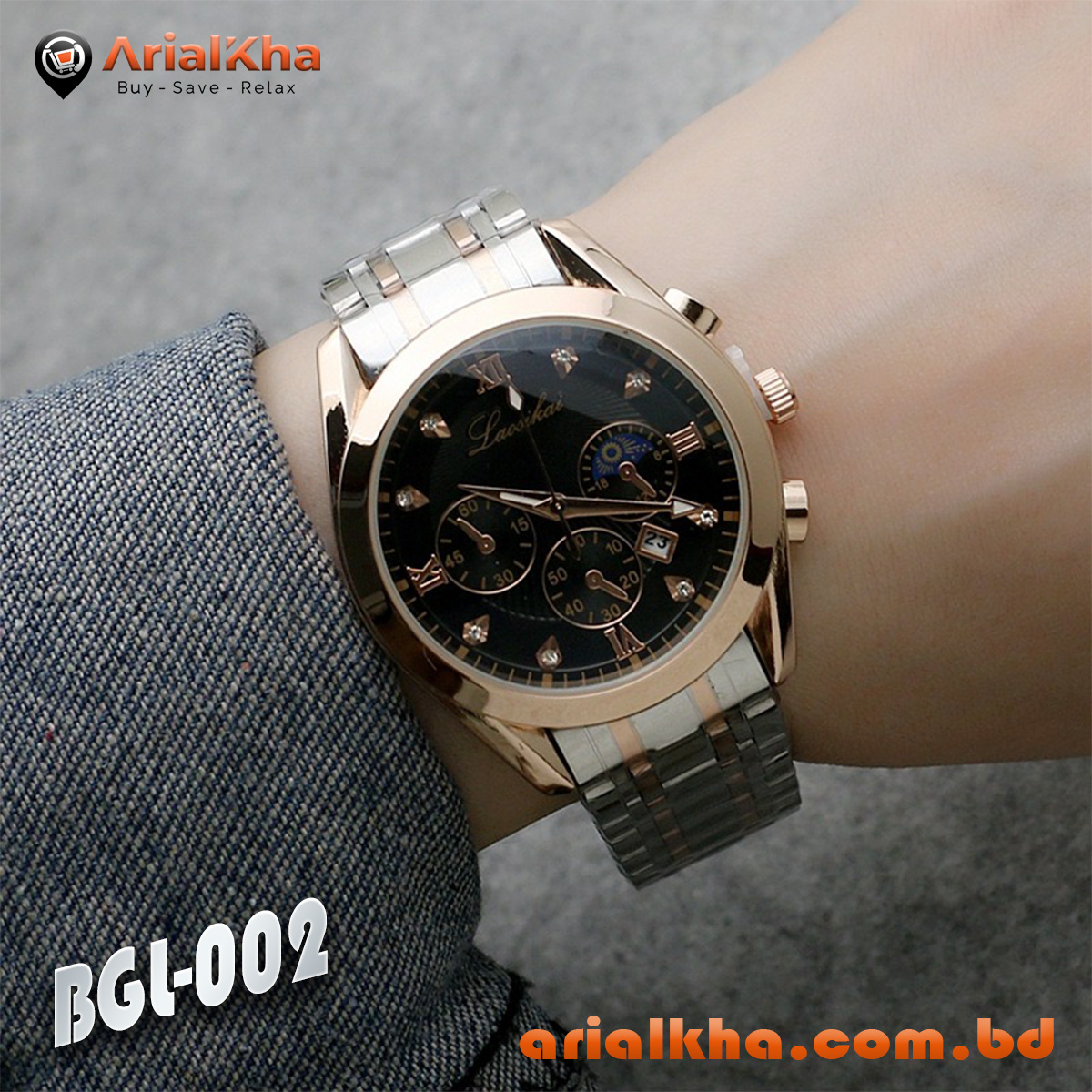 Lanturan Premium Classic Men Wrist Watch (Buy 1 Get 1)