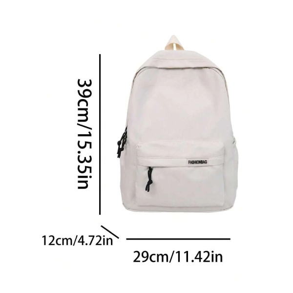 Large Capacity Solid Color Backpack