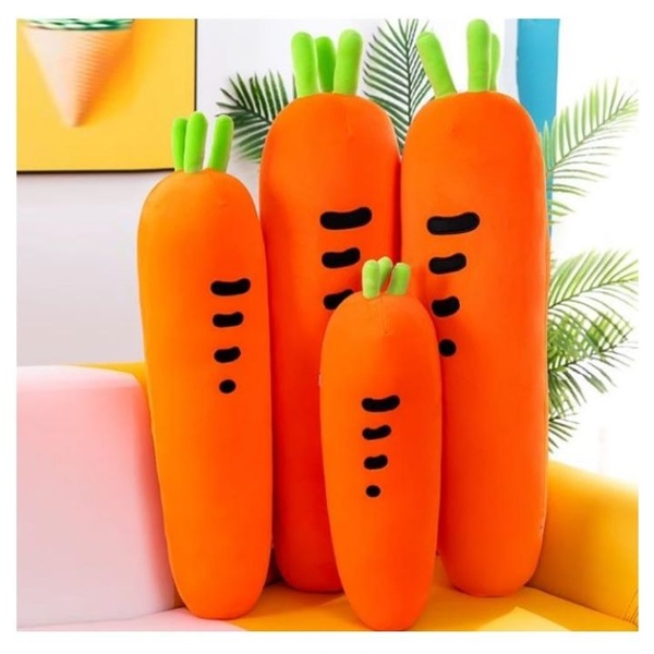 Carrot Cuddle Plush Pillow for Kids Baby Comforting Gift