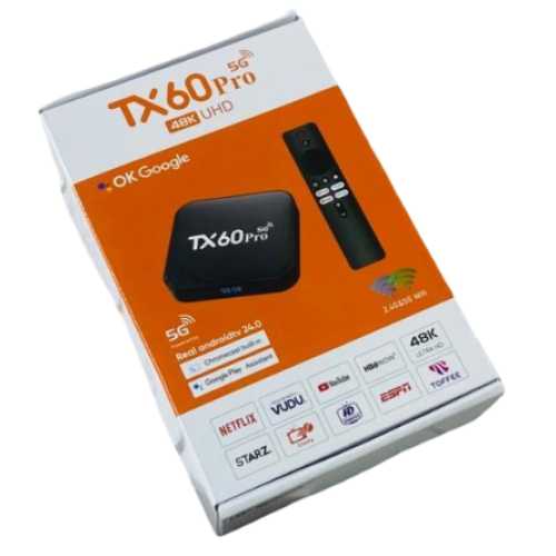 Wave Tech TX60 Pro 5G Ultra HD Smart Android TV Box